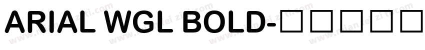 ARIAL WGL BOLD字体转换
